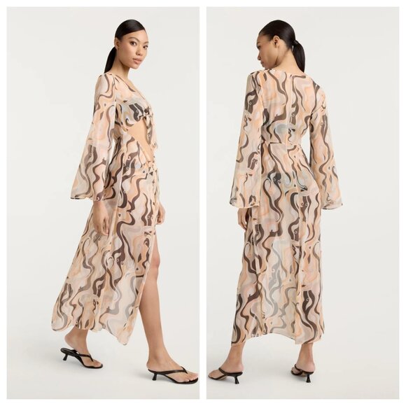 Cinq à Sept Canyon Swirl Talita Coverup Dress - Picture 1 of 4